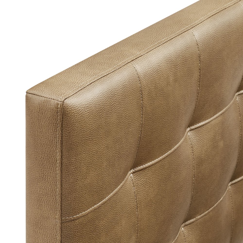 Lily Vegan Leather Queen Size Headboard. Picture 6