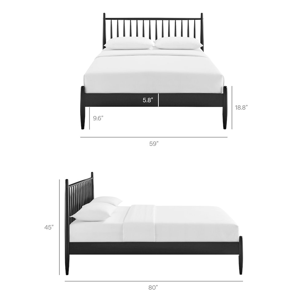 Zane Full Size Spindle Bed Frame. Picture 3
