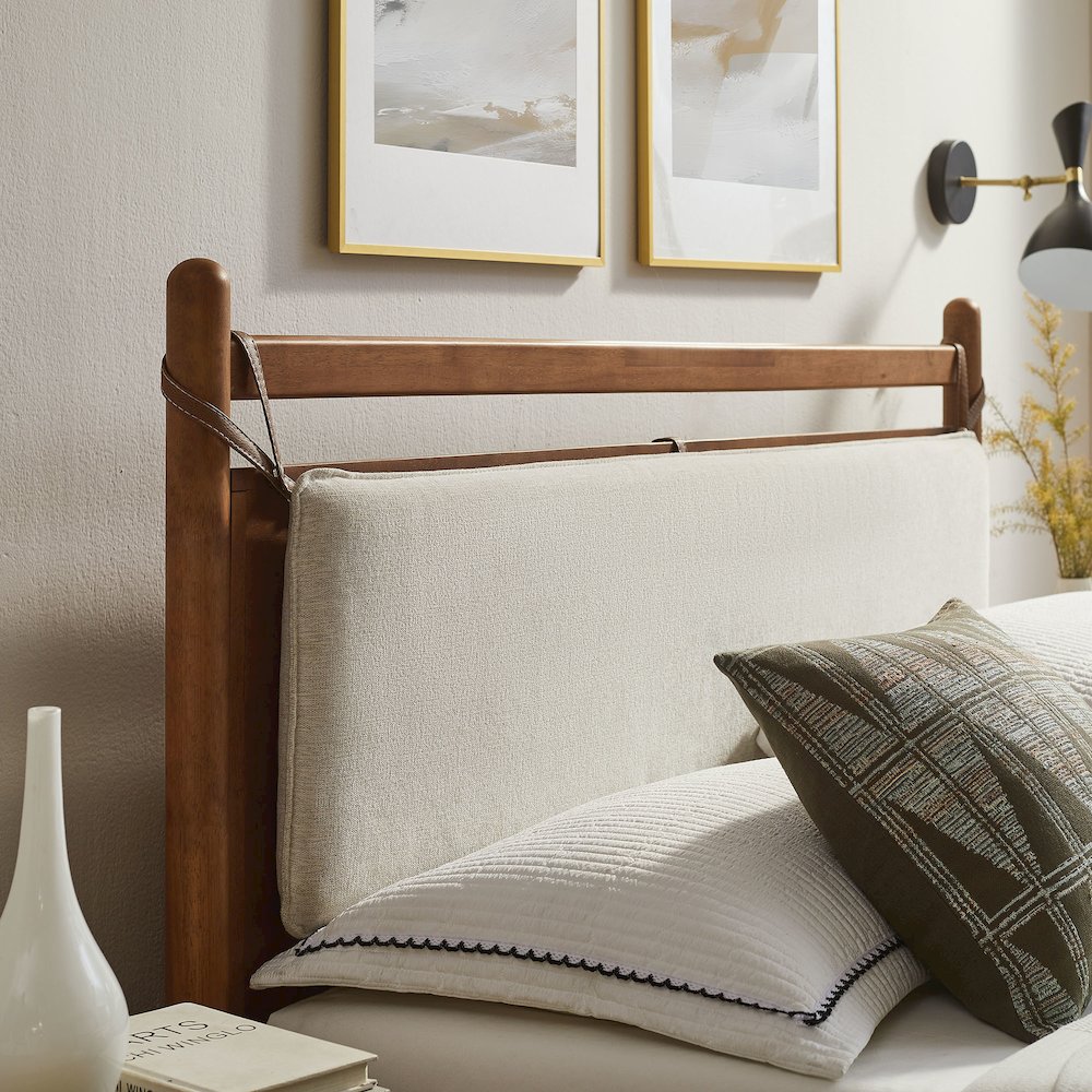 Leni Full Size Wood Platform Bed Frame. Picture 10