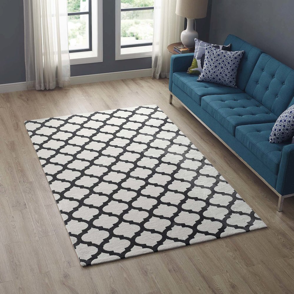 Lida Moroccan Trellis 5x8 Area Rug. Picture 5