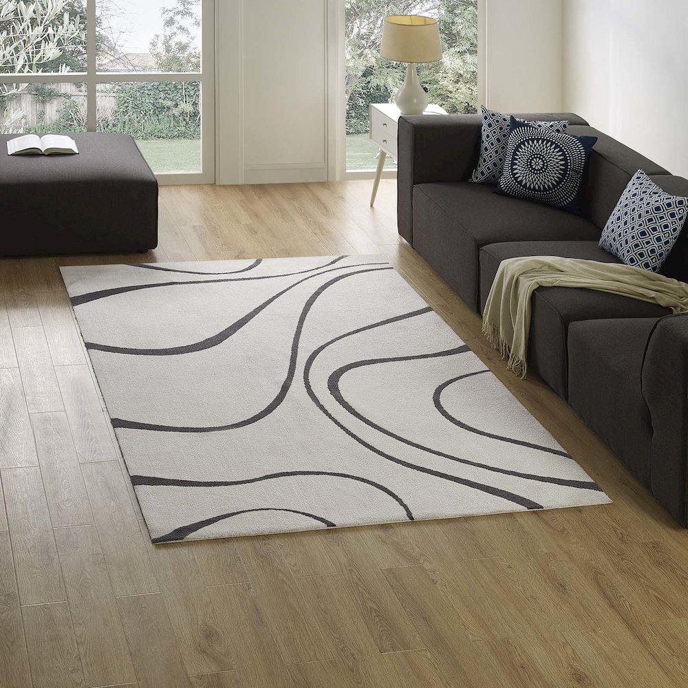 Therese Abstract Swirl 5x8 Area Rug. Picture 5