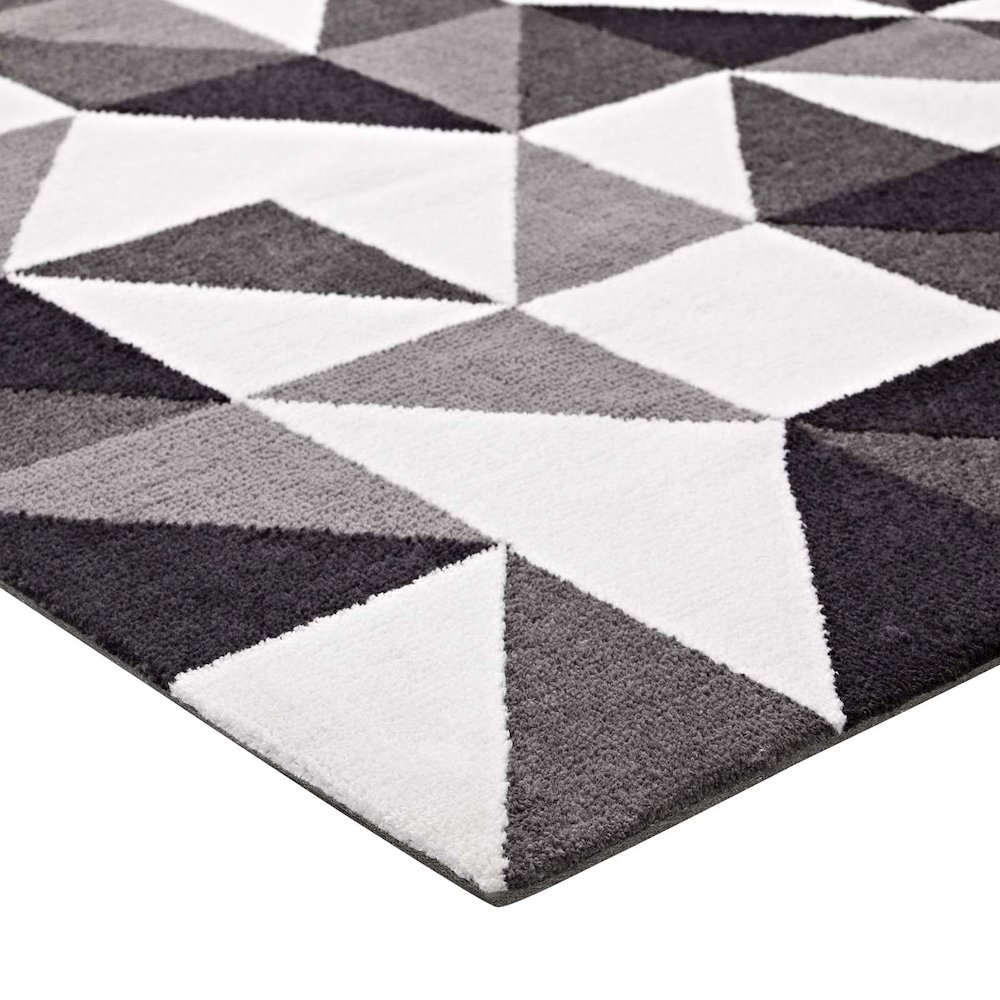 Kahula Geometric Triangle Mosaic 8x10 Area Rug. Picture 2