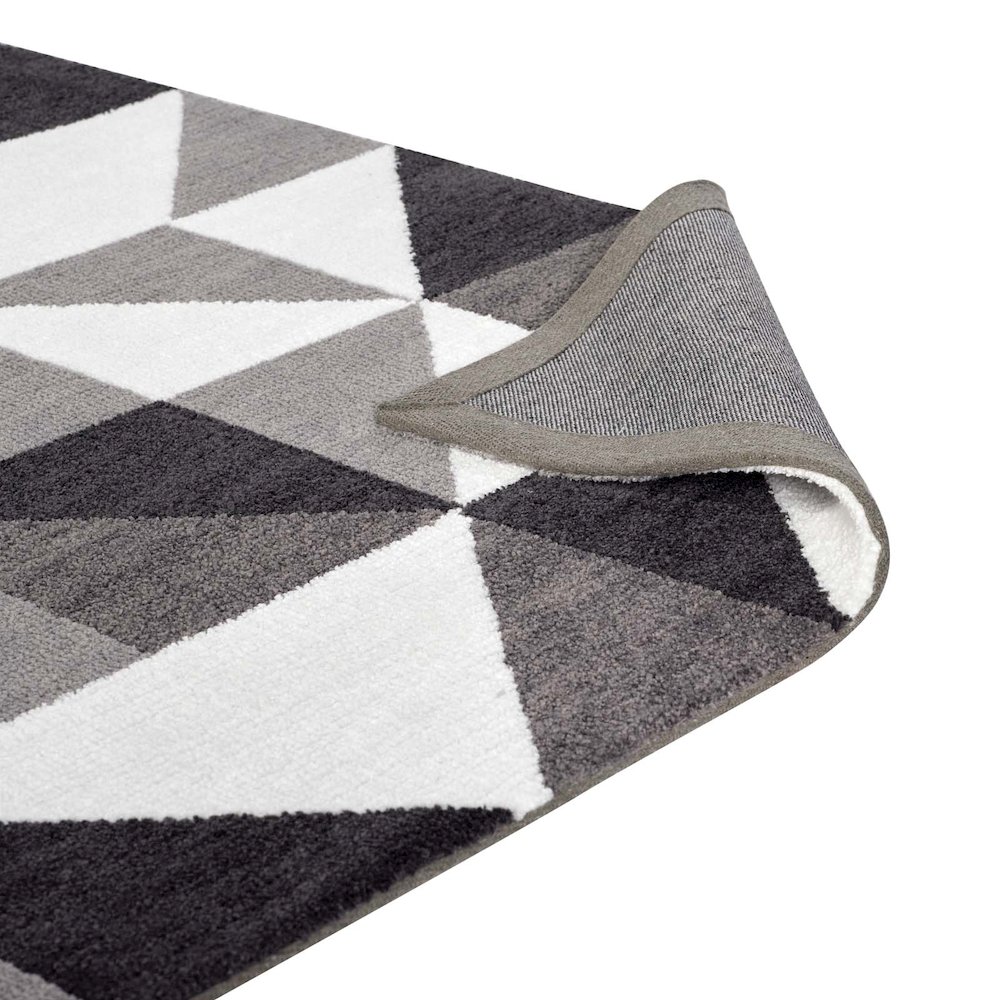 Kahula Geometric Triangle Mosaic 8x10 Area Rug. Picture 4