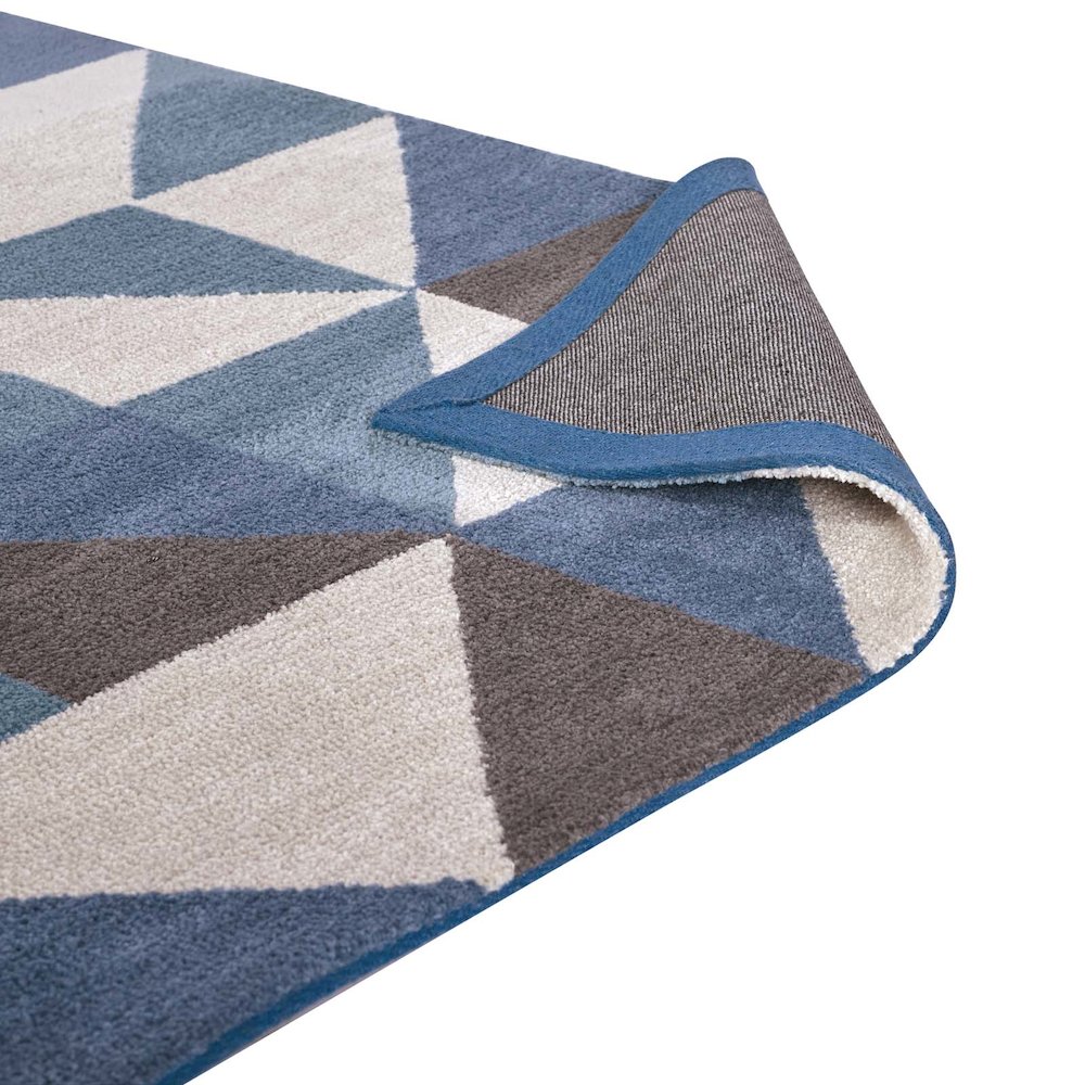 Kahula Geometric Triangle Mosaic 5x8 Area Rug. Picture 4