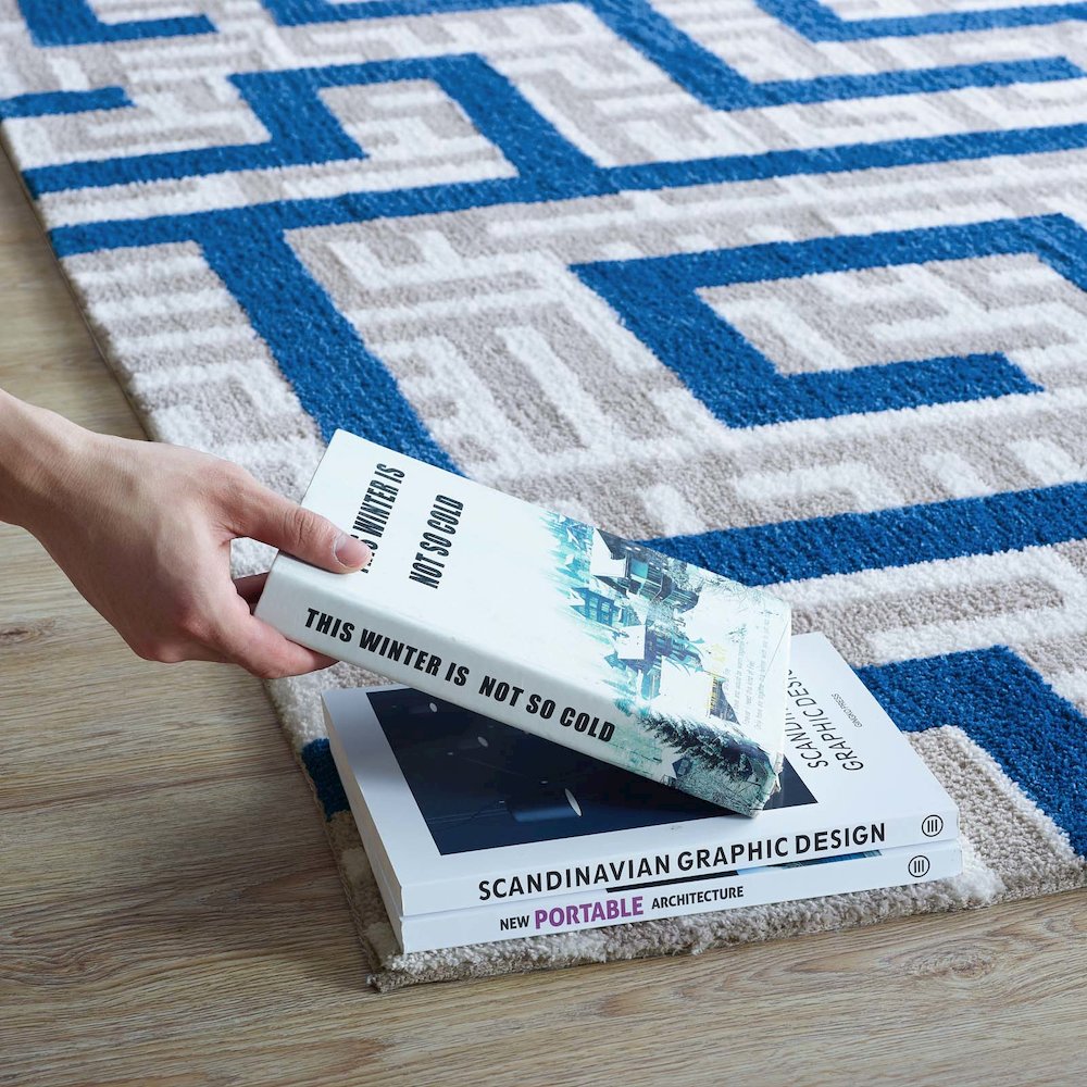 Nahia Geometric Maze 8x10 Area Rug. Picture 7