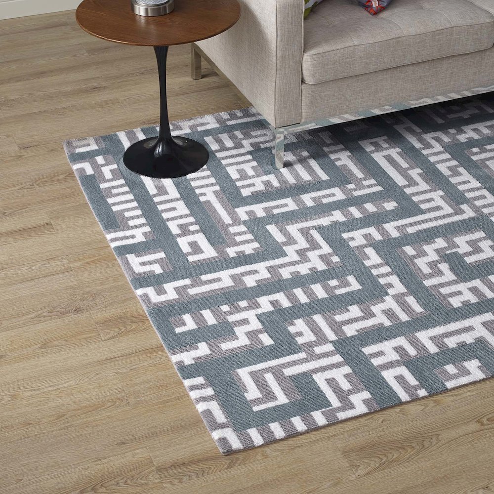 Nahia Geometric Maze 5x8 Area Rug. Picture 6