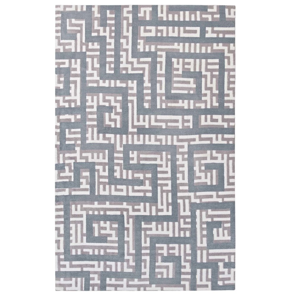 Nahia Geometric Maze 8x10 Area Rug. Picture 1