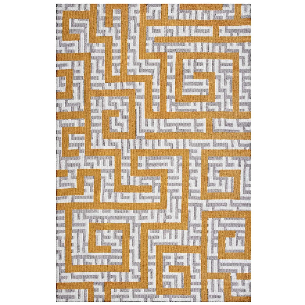 Nahia Geometric Maze 8x10 Area Rug. Picture 1
