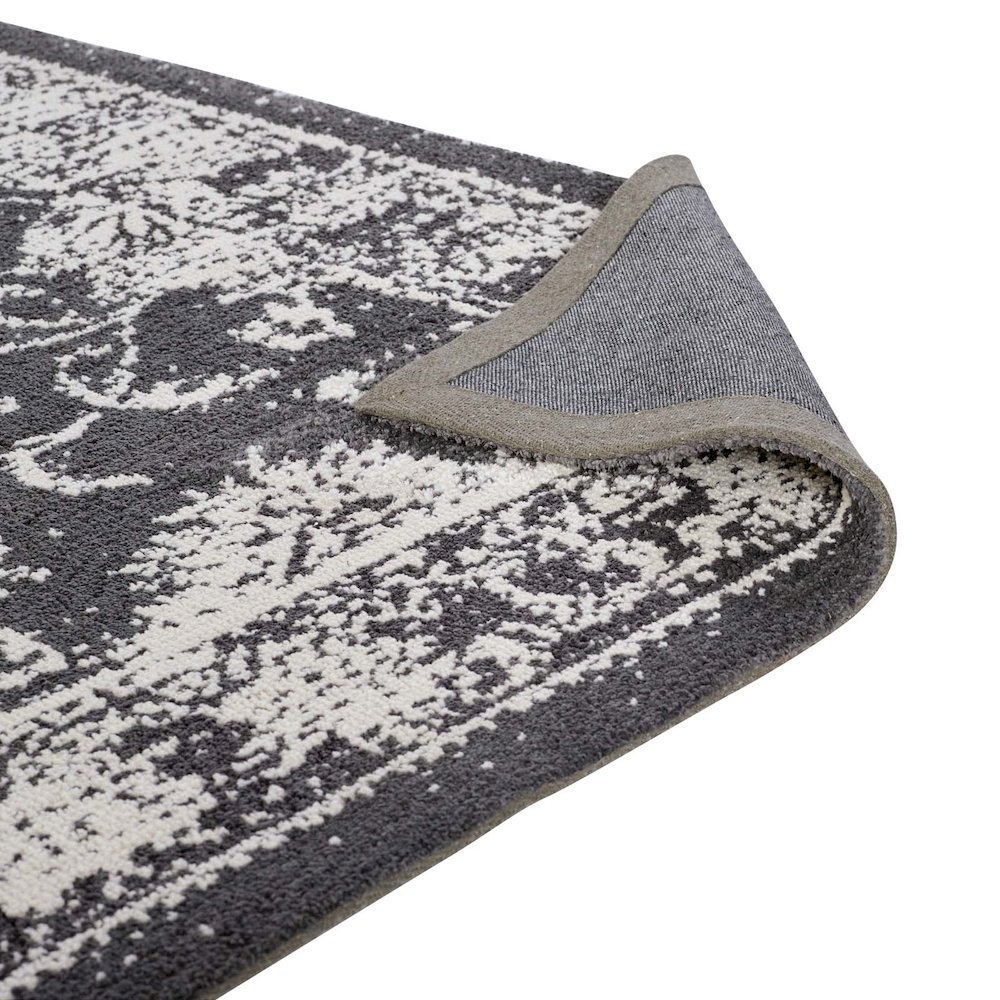 Kazia Distressed Floral Lattice 5x8 Area Rug. Picture 4