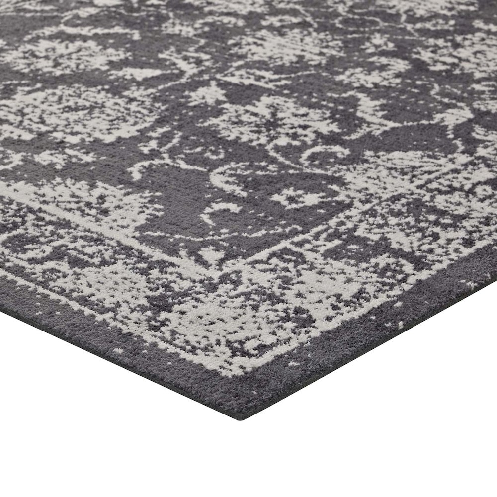 Kazia Distressed Floral Lattice 8x10 Area Rug. Picture 2