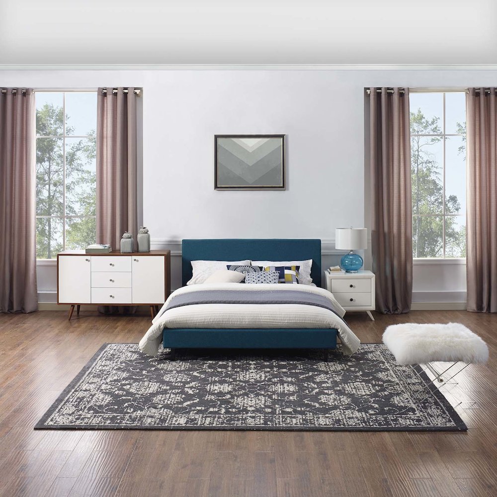 Kazia Distressed Floral Lattice 8x10 Area Rug. Picture 6