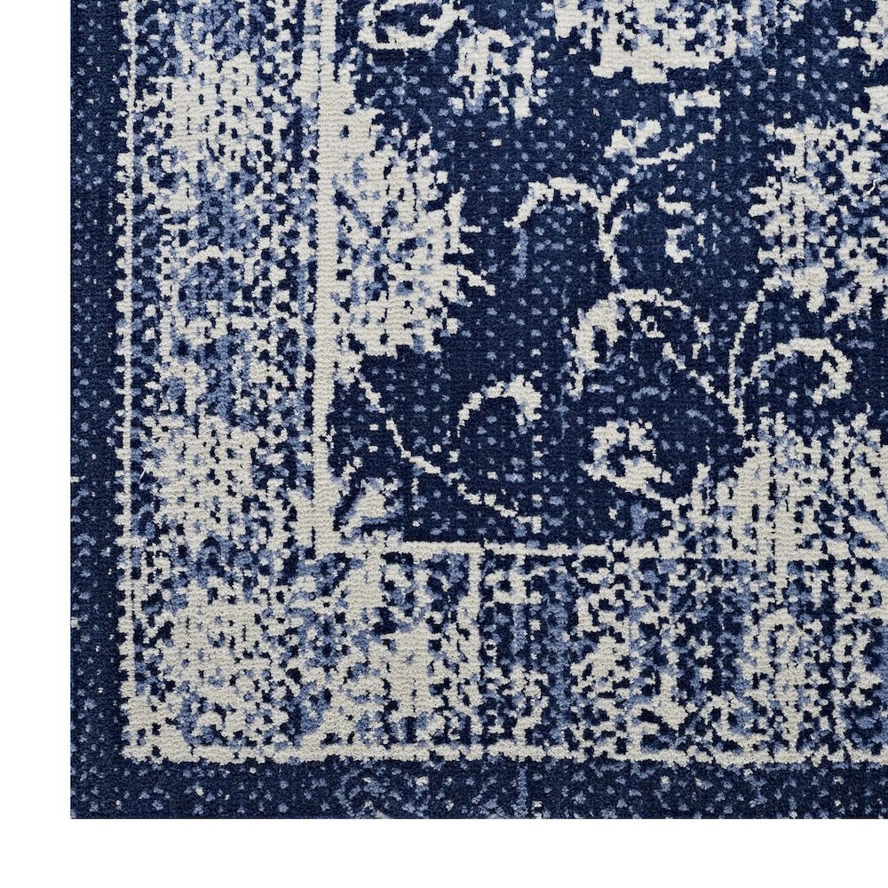 Kazia Distressed Floral Lattice 5x8 Area Rug. Picture 3