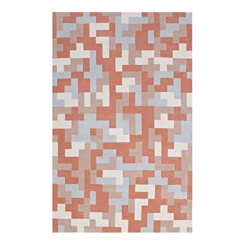 Andela Interlocking Block Mosaic 8x10 Area Rug. Picture 1