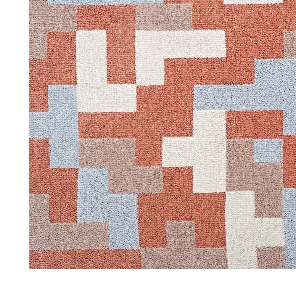 Andela Interlocking Block Mosaic 8x10 Area Rug. Picture 3