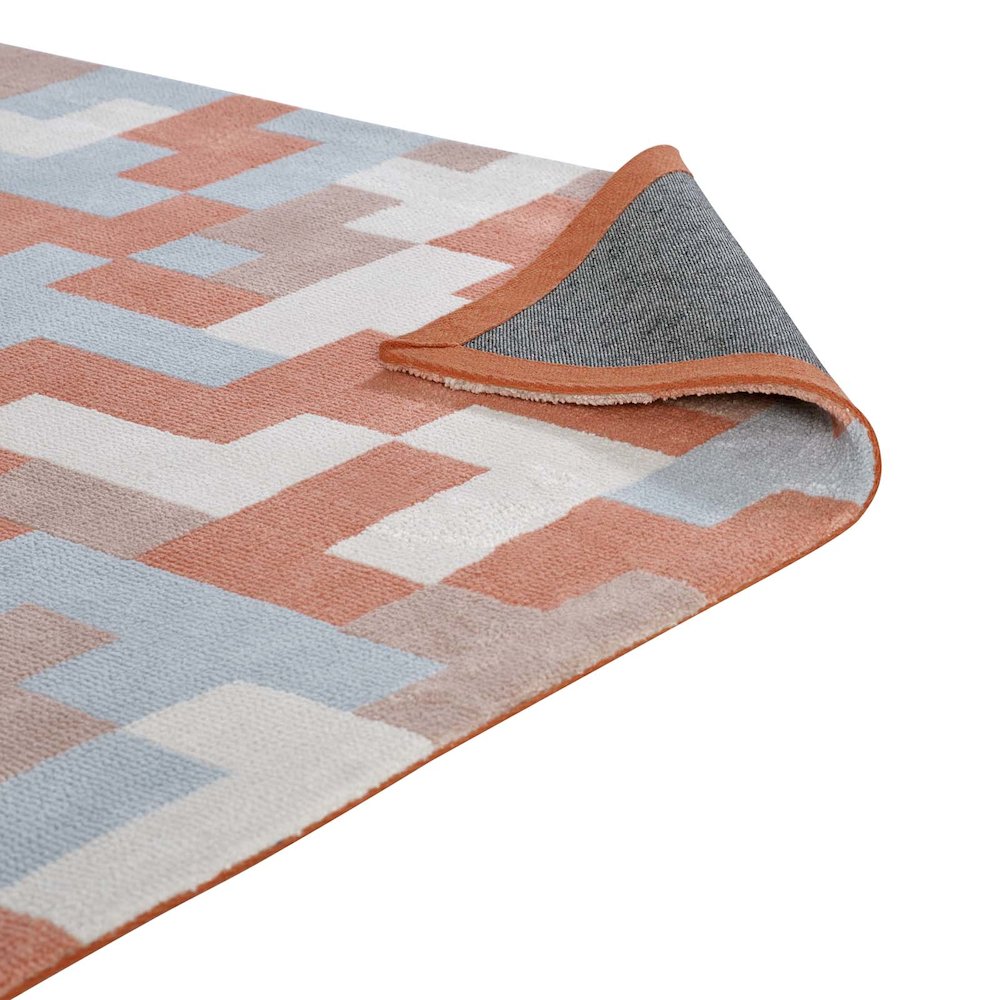 Andela Interlocking Block Mosaic 8x10 Area Rug. Picture 4