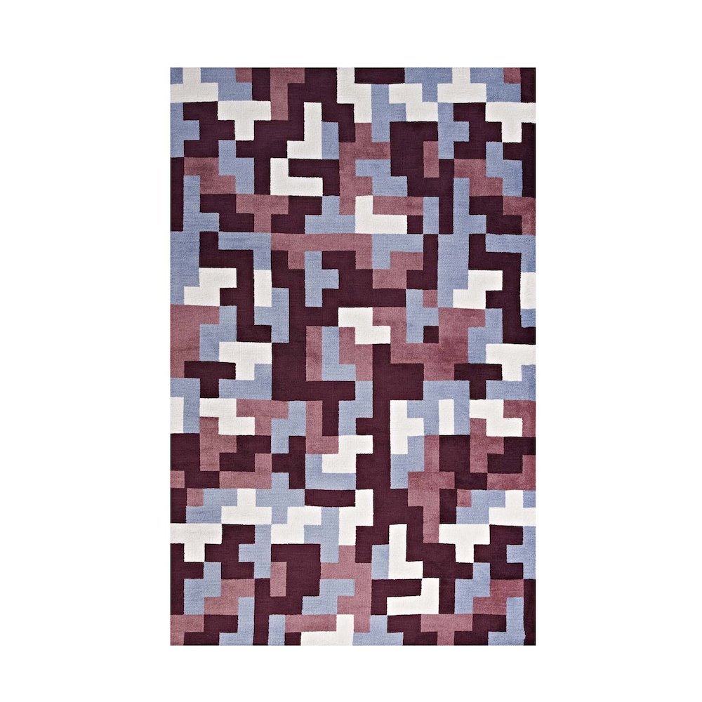 Andela Interlocking Block Mosaic 8x10 Area Rug. Picture 1