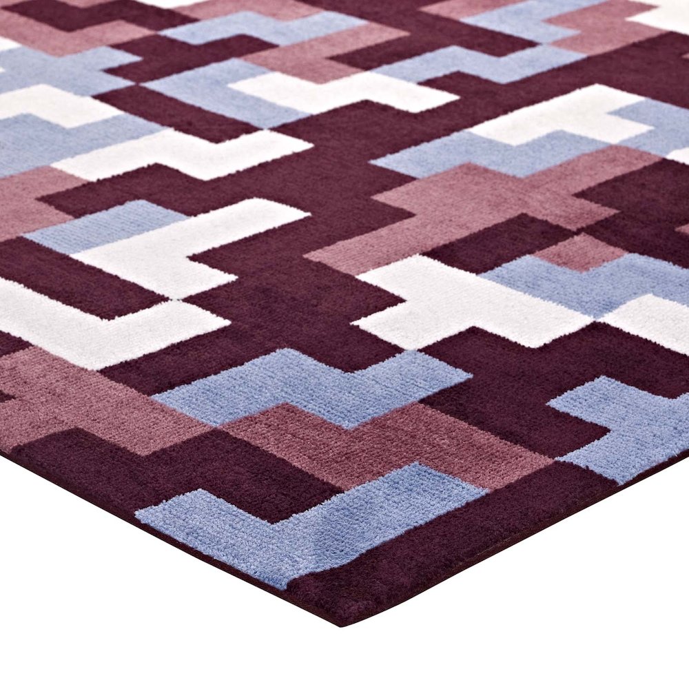 Andela Interlocking Block Mosaic 8x10 Area Rug. Picture 2