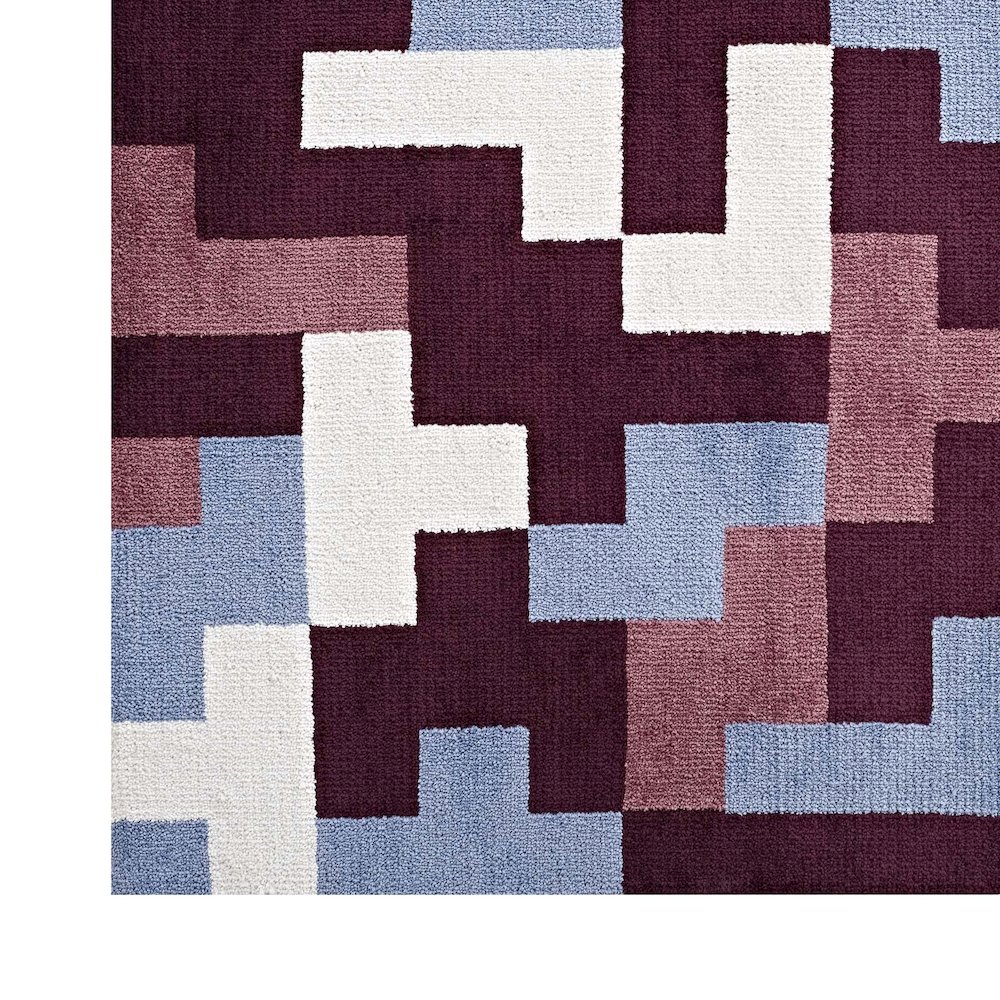 Andela Interlocking Block Mosaic 8x10 Area Rug. Picture 3