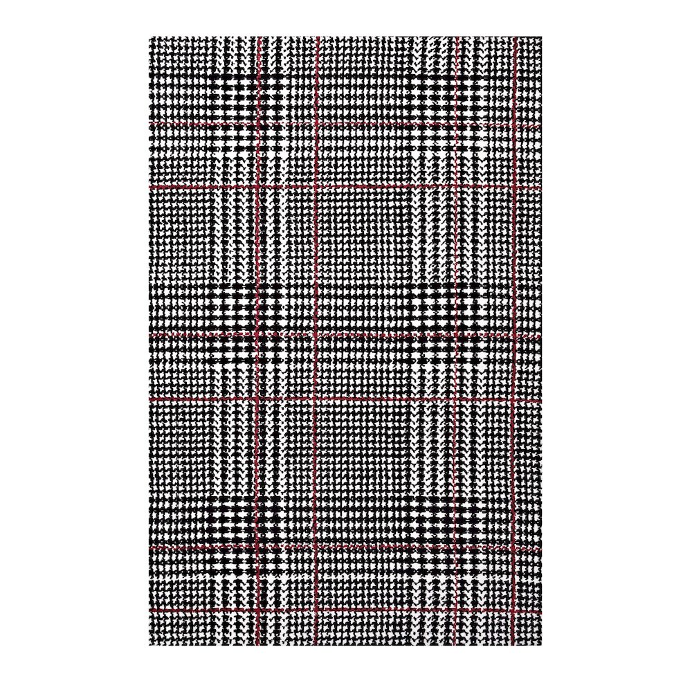 Kaja Abstract Plaid 5x8 Area Rug. Picture 1