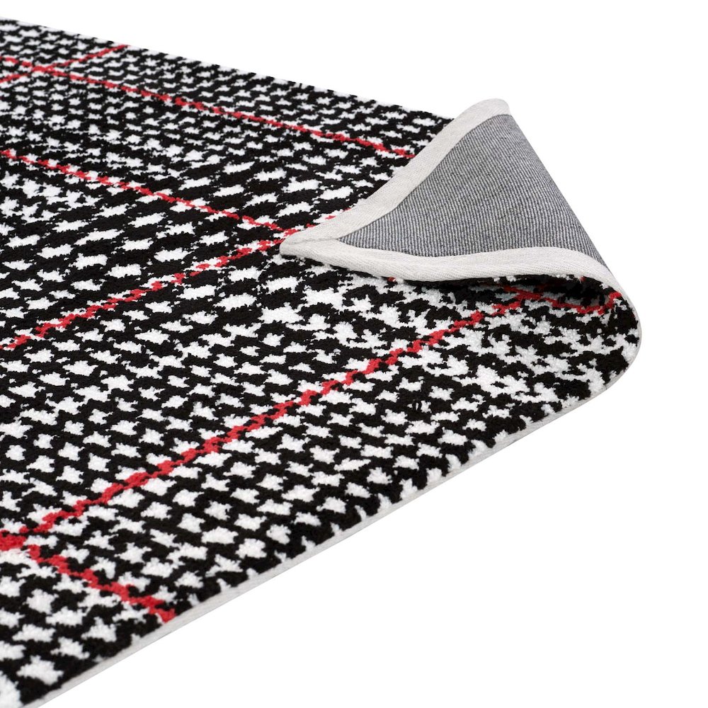 Kaja Abstract Plaid 5x8 Area Rug. Picture 4