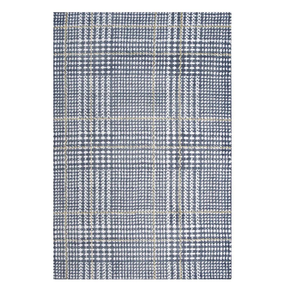 Kaja Abstract Plaid 5x8 Area Rug. Picture 1