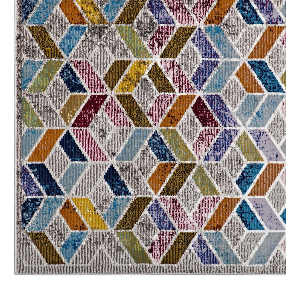 Laleh Geometric Mosaic 4x6 Area Rug. Picture 2