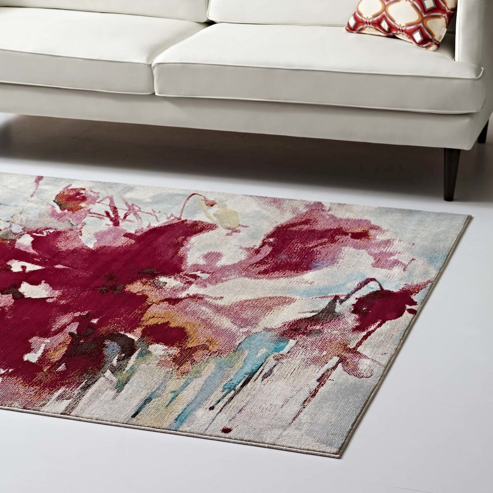 Blume Abstract Floral 4x6 Area Rug. Picture 7