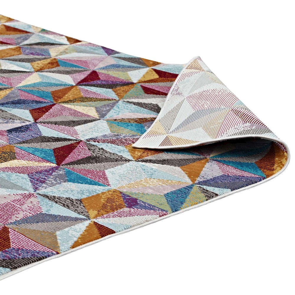 Arisa Geometric Hexagon Mosaic 5x8 Area Rug. Picture 4