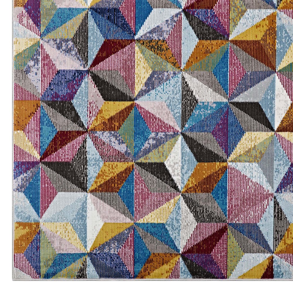 Arisa Geometric Hexagon Mosaic 8x10 Area Rug. Picture 2