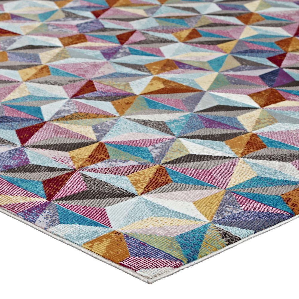 Arisa Geometric Hexagon Mosaic 8x10 Area Rug. Picture 3