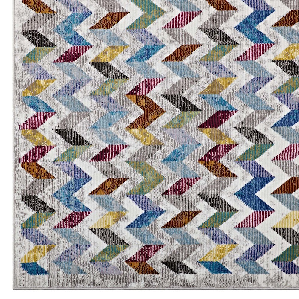Gemma Chevron Mosaic 5x8 Area Rug. Picture 2