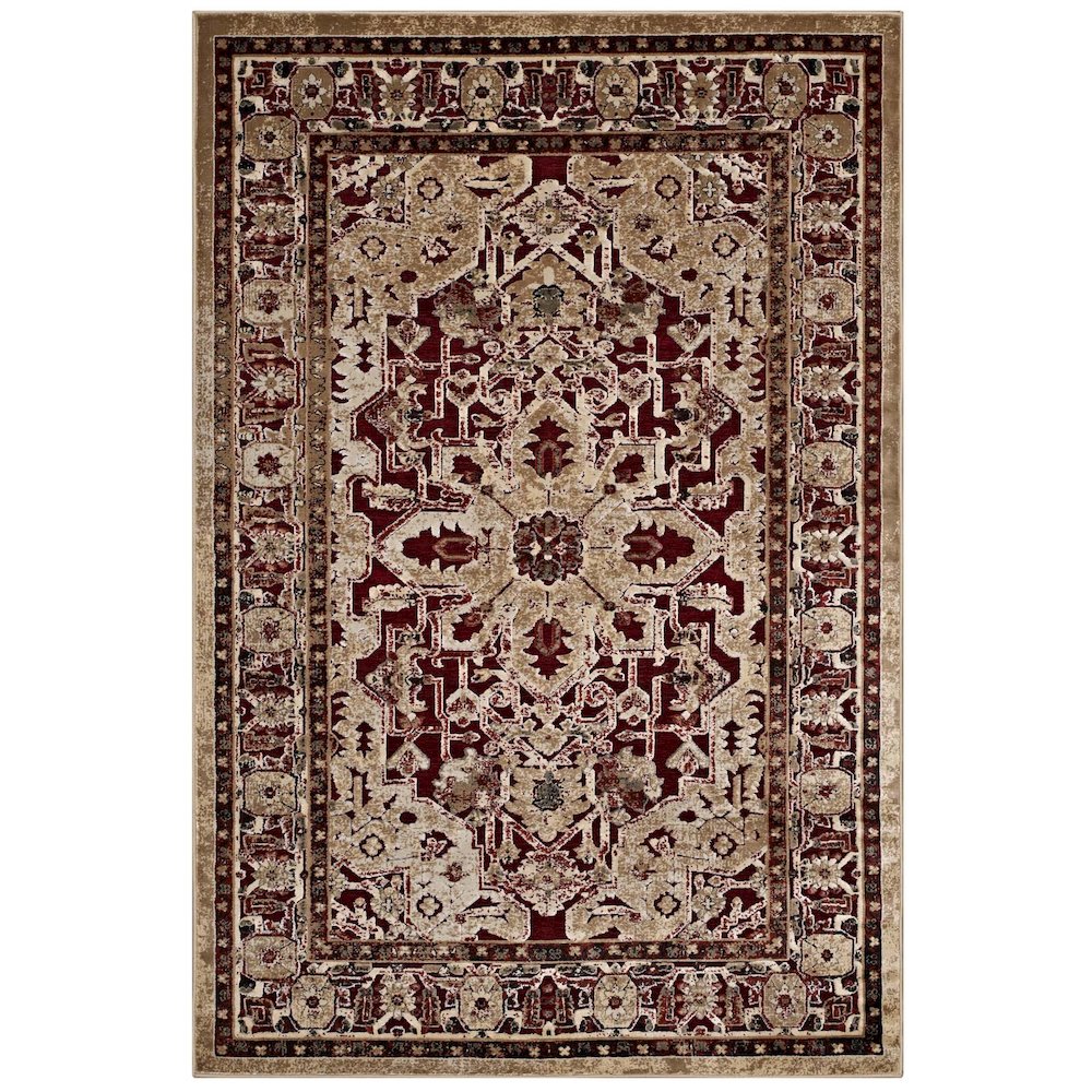 Grania Ornate Vintage Floral Turkish 5x8 Area Rug. Picture 1