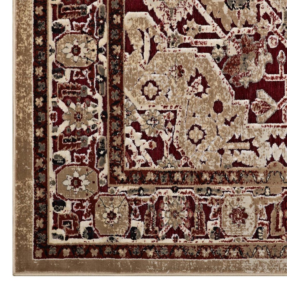 Grania Ornate Vintage Floral Turkish 5x8 Area Rug. Picture 2