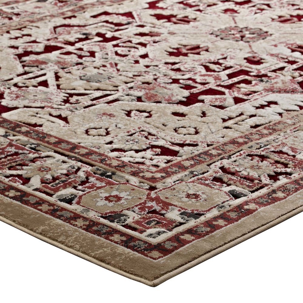Grania Ornate Vintage Floral Turkish 5x8 Area Rug. Picture 3