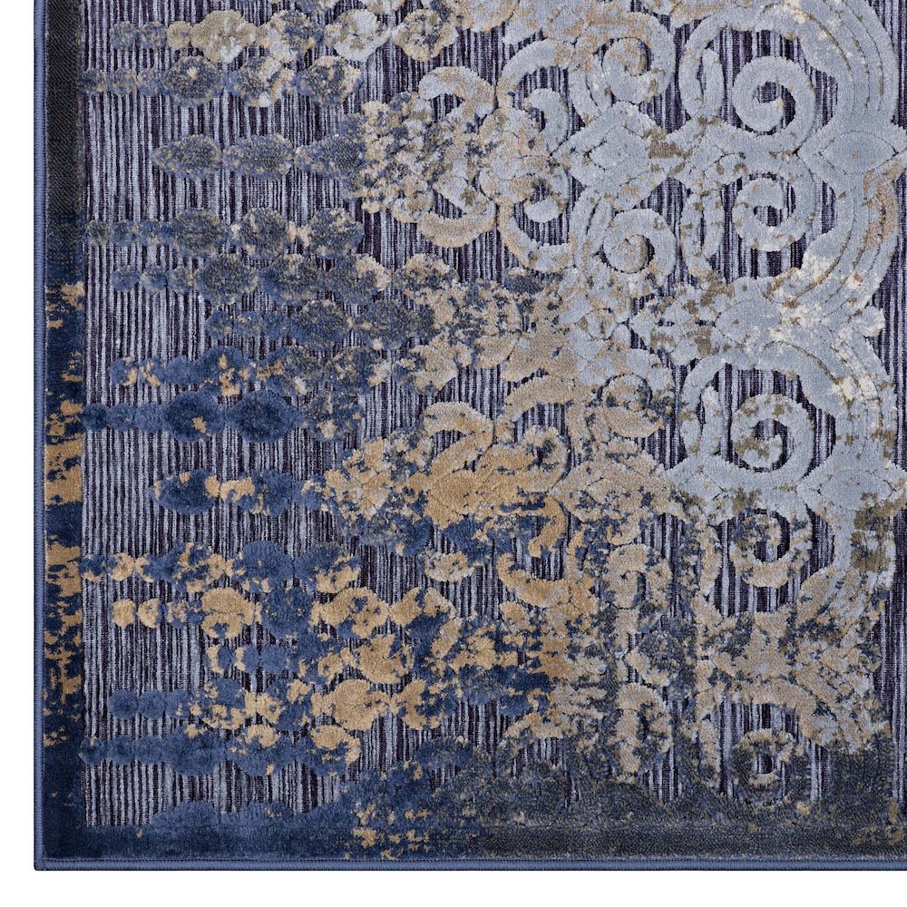 Kalene Distressed Vintage Turkish 5X8 Area Rug. Picture 2