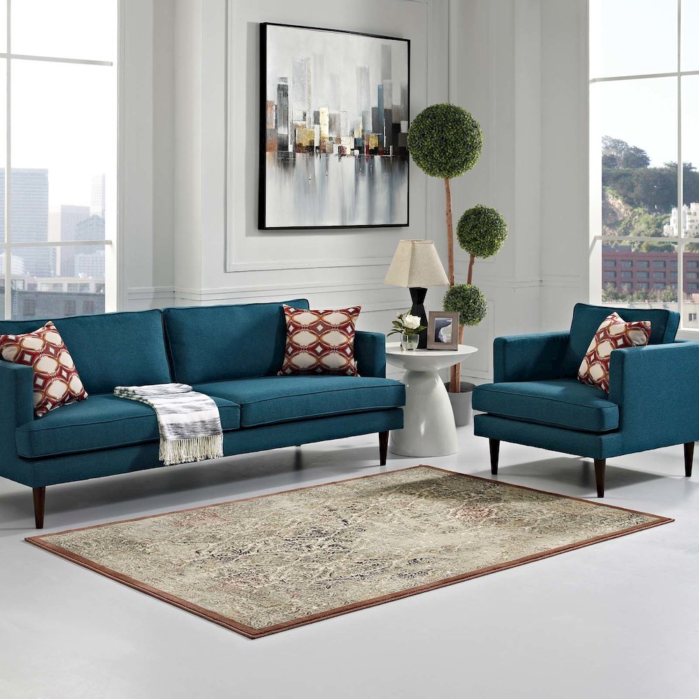 Hester Ornate Turkish Vintage 5x8 Area Rug. Picture 5