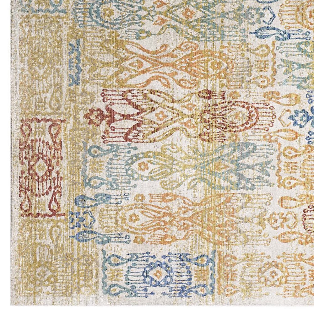 Solimar Distressed Southwestern Aztec 4x6 Area Rug. Picture 2