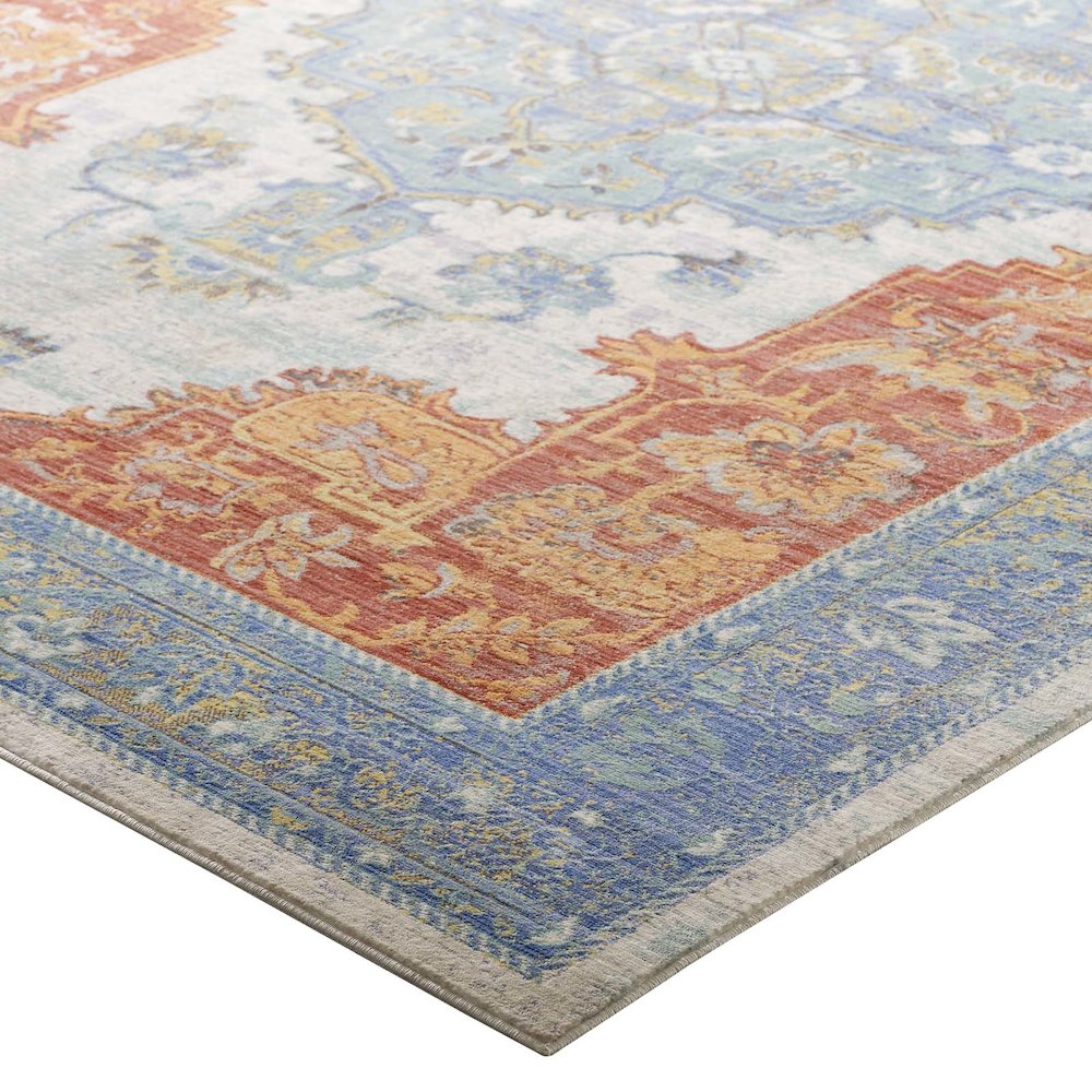 Citlali Distressed Southwestern Aztec 4x6 Area Rug. Picture 3
