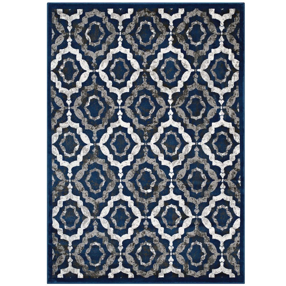 Kalinda Rustic Vintage Moroccan Trellis 5x8 Area Rug. Picture 1