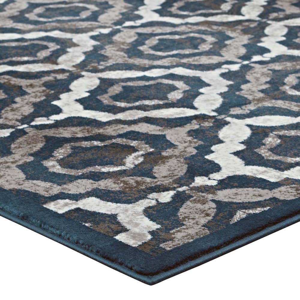Kalinda Rustic Vintage Moroccan Trellis 5x8 Area Rug. Picture 3