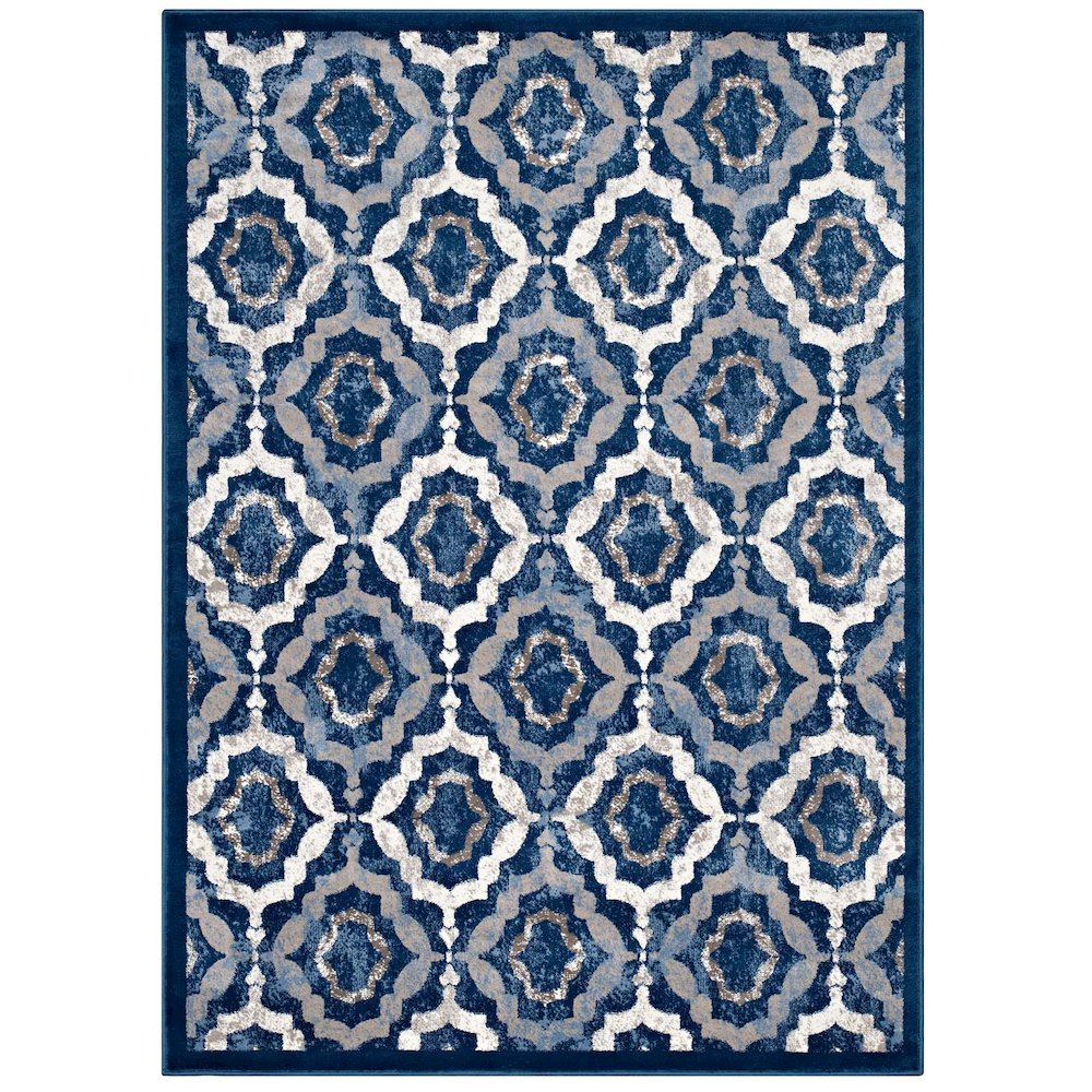 Kalinda Rustic Vintage Moroccan Trellis 5x8 Area Rug. Picture 1