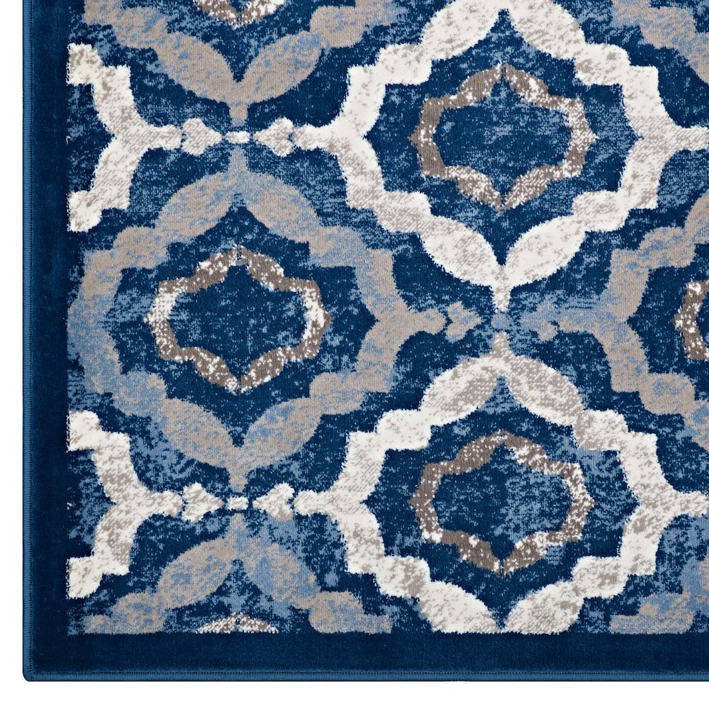 Kalinda Rustic Vintage Moroccan Trellis 5x8 Area Rug. Picture 2