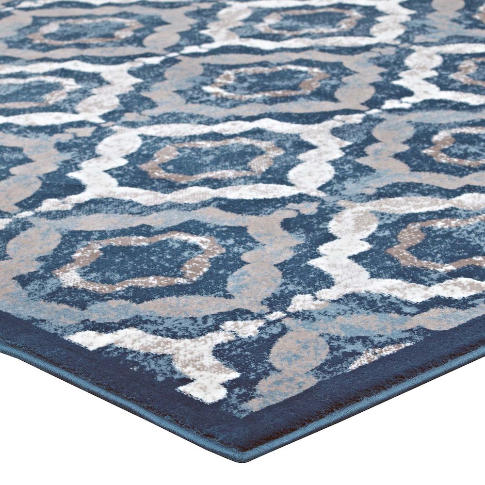 Kalinda Rustic Vintage Moroccan Trellis 5x8 Area Rug. Picture 3