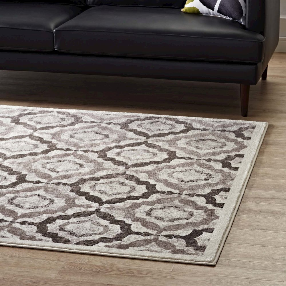 Kalinda Rustic Vintage Moroccan Trellis 5x8 Area Rug. Picture 7