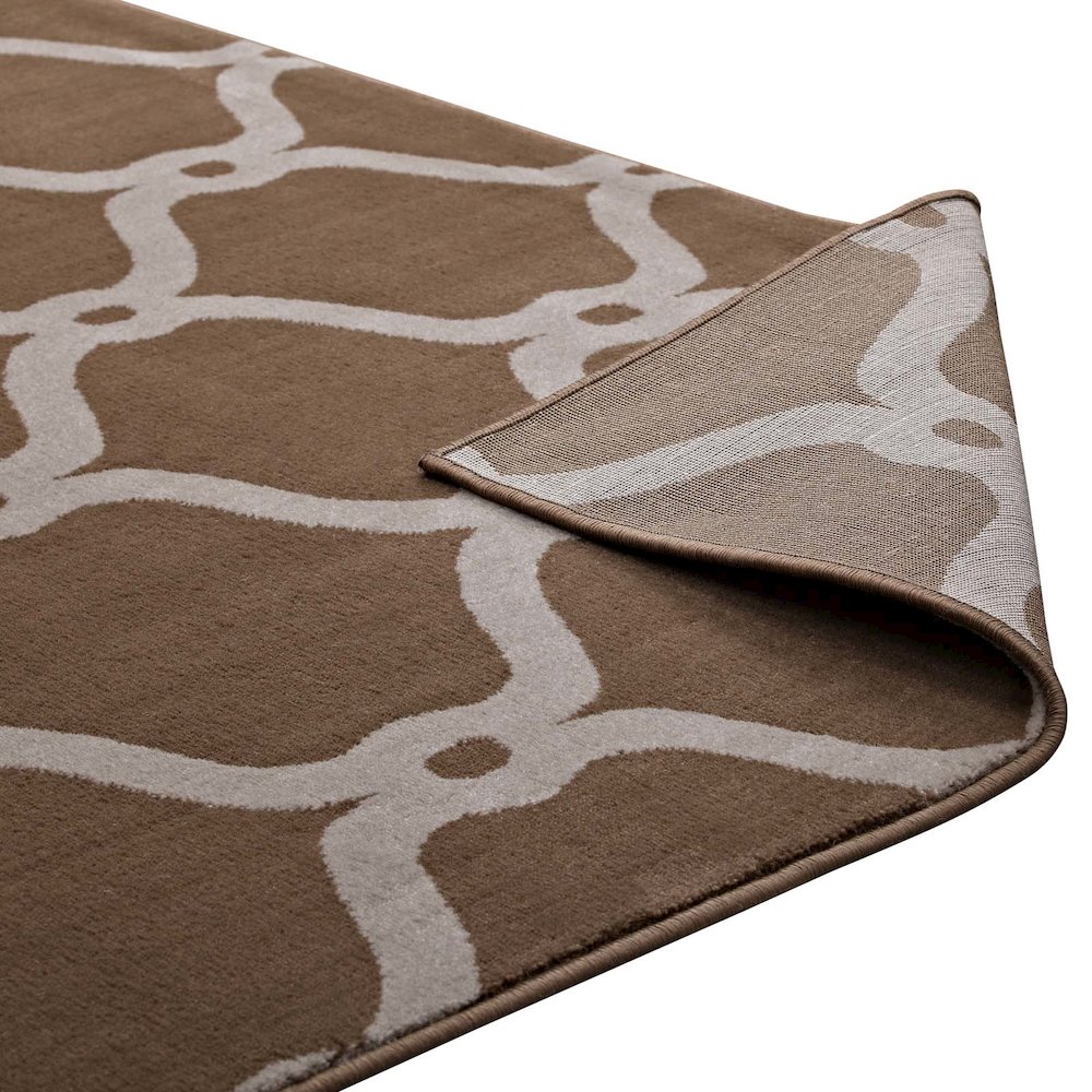 Beltara Chain Link Transitional Trellis 5x8 Area Rug. Picture 4