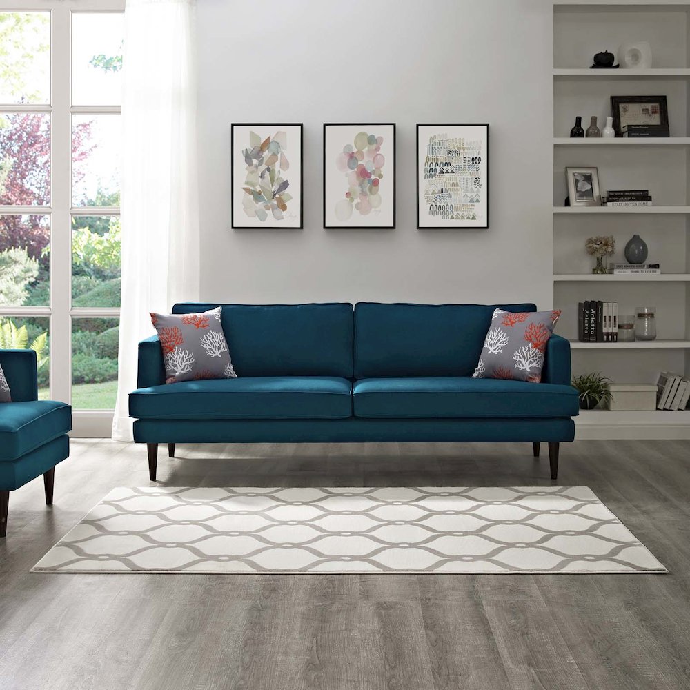 Beltara Chain Link Transitional Trellis 8x10 Area Rug. Picture 6