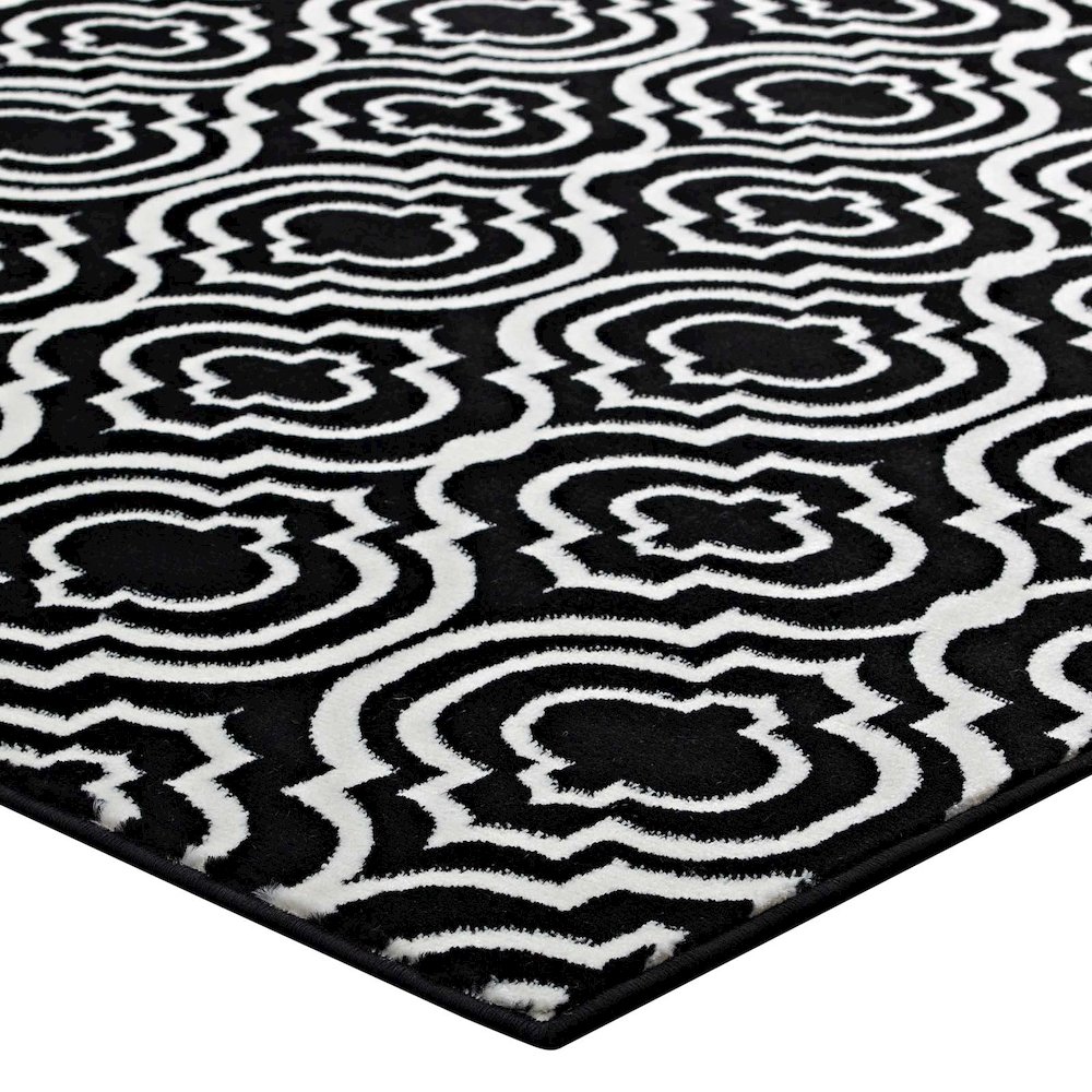 Frame Transitional Moroccan Trellis 5x8 Area Rug. Picture 3
