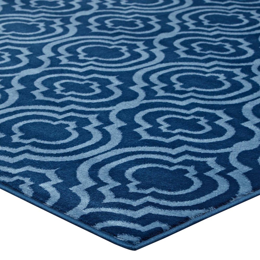 Frame Transitional Moroccan Trellis 5x8 Area Rug. Picture 3