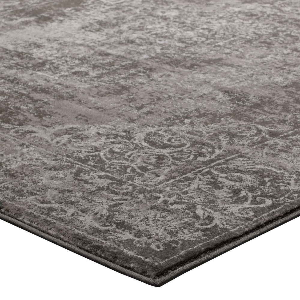 Gamela Rustic Vintage Ornate Floral Medallion 8x10 Area Rug. Picture 3