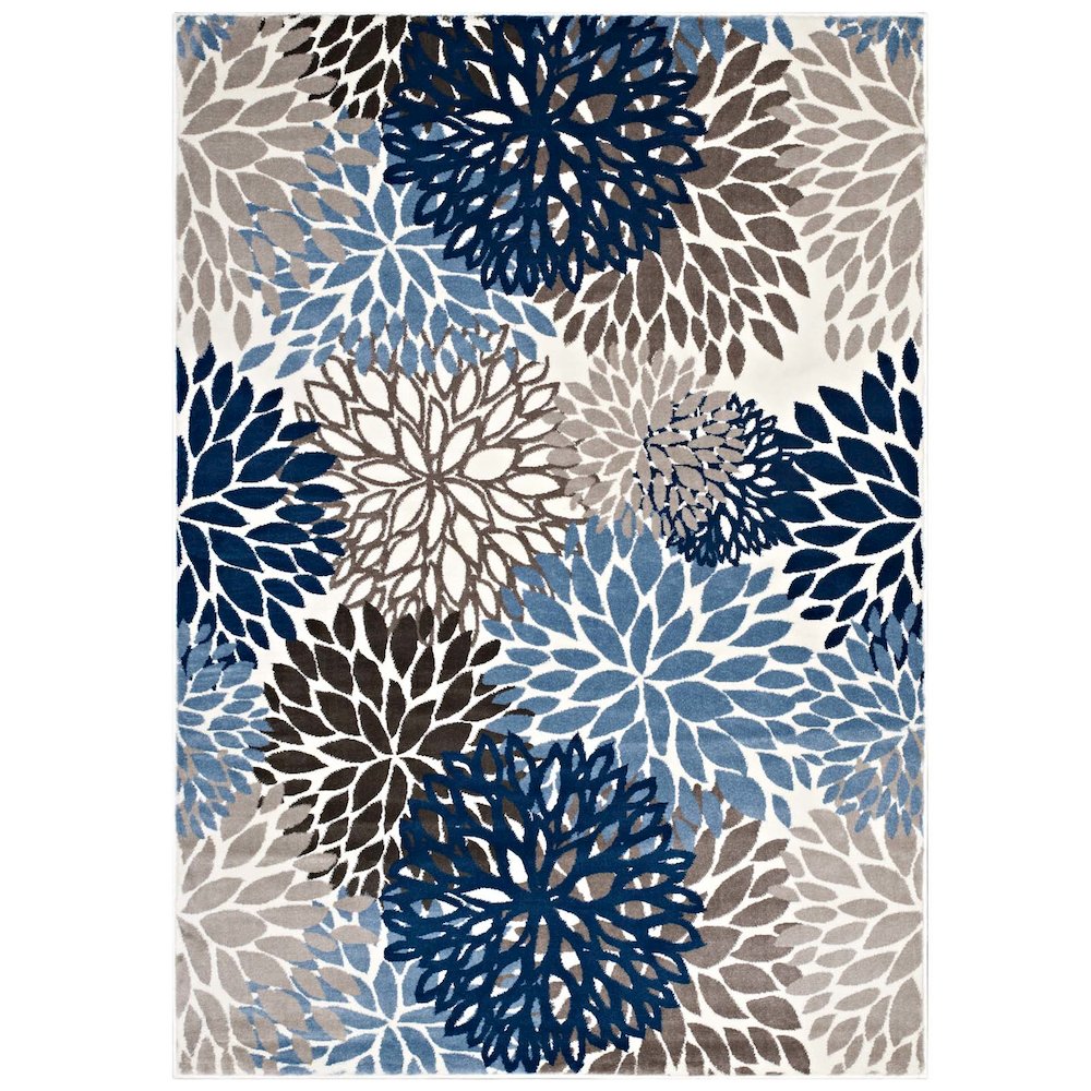 Calithea Vintage Classic Abstract Floral 5x8 Area Rug. Picture 1